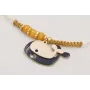 Pulsera macrame beige,nudo macrame dorado,ballena