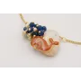 Pulsera regulable burruño azul oscuro con pivotes,