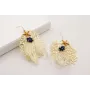 Pendientes gancho hippie,flor de loto,pez tropical