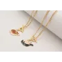 Collar cadena eslabones con cierre de T pequeño,ba