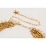 Collar cadena de bolas triple y cadena de pivotes 
