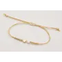 Pulsera nudo serpiente con entrepieza de ACERO bla