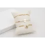 Pulsera nudo serpiente con entrepieza de ACERO bla