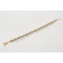 Pulsera ACERO cadena dorada rectangulos,cadena pla