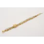 Pulsera doble de ACERO, cadena dorada eslabones re