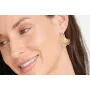 Pendientes ACERO de perno de liston con hoja de gi