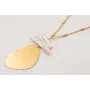 Collar cadena de tubitos de ACERO con ala de marip