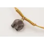 Pulsera hilo metálico dorado con nudo serpiente y 