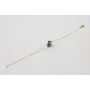Pulsera cadena eslabón pequeño dorado con colgante