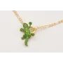 Collar cadena eslabones intercalados dorado mate c