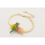 Pulsera semi rigida con burruño bolitas, ramas aba