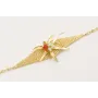 Pulsera cadena eslabones ovalados con centro pieza