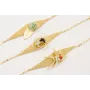 Pulsera cadena eslabones ovalados con centro pieza