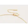 Collar cadena eslabón ovalado dorado mate centro b