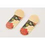 Pendientes perno semi disco satinado dorado mate c