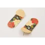 Pendientes perno semi disco satinado dorado mate c