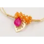 Pulsera hilo metalico dorado mate con nudo serpien