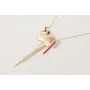 Collar cadena eslabón pequeño con colgante libélul
