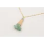 Collar cadena eslabón pequeño con colgante capuchó