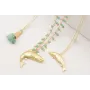 Collar cadena eslabón pequeño con colgante capuchó