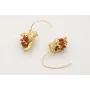 Pendientes gancho con colgante tigre y burruño cub
