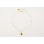 Collar cadena eslabón pequeño con colgante tigre y