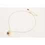 Collar cadena eslabón pequeño con colgante tigre y