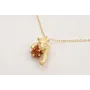 Collar cadena eslabón pequeño con colgante tigre y