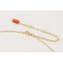 Collar cadena eslabón pequeño con colgante tigre y