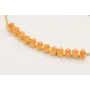 Pulsera cadena strass cristal naranja con cadena e