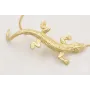 Pulsera cadena eslabón pequeño dorado mate con lag