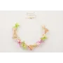 Collar hilo flexible con flores de 6 pétalos color