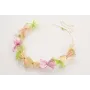 Collar hilo flexible con flores de 6 pétalos color