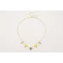 Collar cadena eslabón ovalado con esmaltitos de co