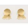 Pendientes ACERO INOX. Perno disco con pimientos c