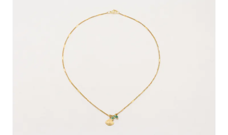 Solitario HACER INOX. Con cadena eslabón plano con