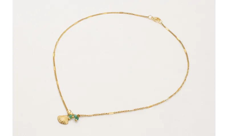 Solitario HACER INOX. Con cadena eslabón plano con