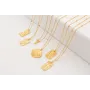Solitario ORO 18K. Cadena micro bola con colgante 