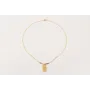 Collar ORO 18K. Cadena eslabón pequeño con colgant