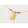 Collar ORO 18K. Cadena eslabón pequeño con colgant