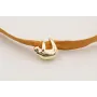 Pulsera seda natural casida color mostaza con koal