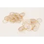 Pendientes cascada con gancho dorado y discos naca