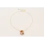 Collar cadena micro ovalo con caracola piramidal b