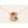 Collar cadena micro ovalo con caracola piramidal b