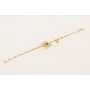 Pulsera cadena strass cristal rectangular con colg