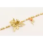 Pulsera cadena strass cristal rectangular con colg