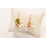 Pulsera hilo macramé lila con nudo serpiente centr
