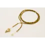 Collar tira cubos nacar marrón verdoso con entrepi