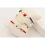 Pulsera hilo rojo con nudo serpiente, pieza ojo tu