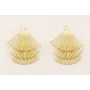 Pendientes triangulos con palitos rematados con bo